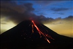 Volcan Arenal at dawn, Costa Rica.